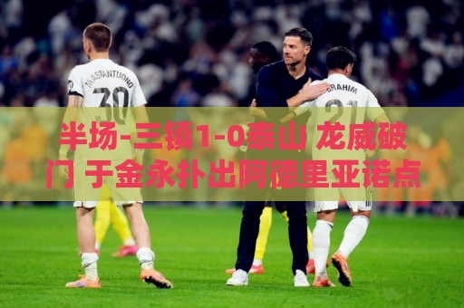 半场-三镇1-0泰山 龙威破门 于金永扑出阿德里亚诺点球，刘洋送点